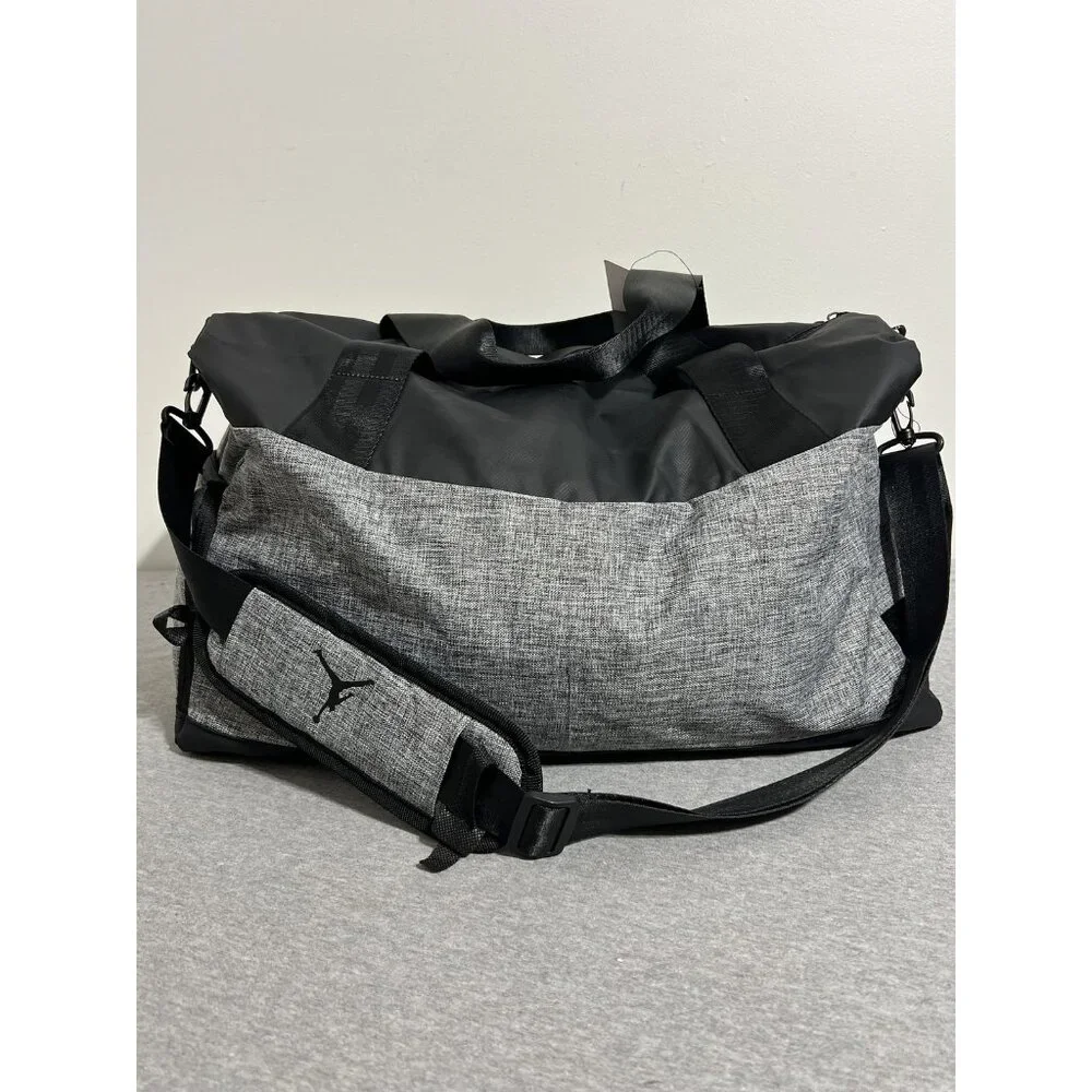 Jordan Duffle Bag Carbon Heather‎ Large Water Resistant Shoe Garage Gym Travel